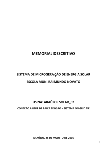 - Memorial descritivo Raimundo Novato