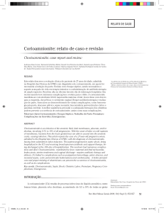 Corioamnionite: relato de caso e revisão