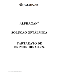 alphagan solução oftálmica tartarato de brimonidina 0.2%