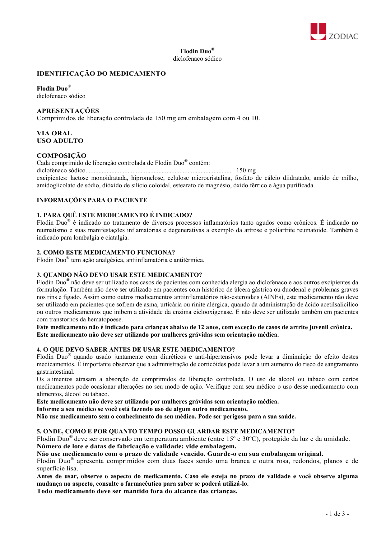 Sódica dieta anti-inflamatória diclofenaco