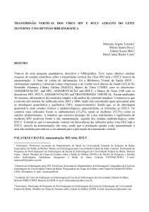 TRANSMISSÃO VERTICAL DOS VÍRUS HIV E HTLV