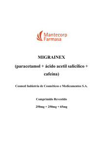 MIGRAINEX (paracetamol + ácido acetil salicílico + cafeína)