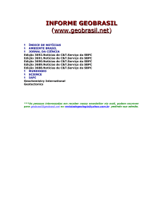 INFORME GEOBRASIL (www.geobrasil.net)