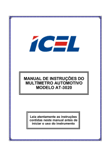 manual de instruções do multímetro automotivo