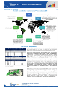Cenário econômico brasileiro no 1º trimestre de 2015