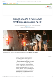 França se opõe à inclusão de prostituição no cálculo do PIB