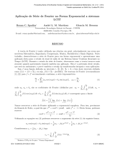 Aplicaç˜ao de Série de Fourier na Forma Exponencial a sistemas LCIT