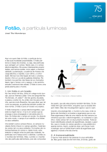 Fotão, a partícula luminosa - Sociedade Portuguesa de Física