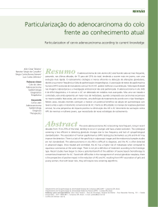 Particularização do adenocarcinoma do colo frente ao