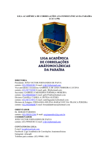 Liga Acadêmica De Correlações Anatomoclínicas da Paraíba