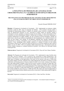 a influência do programa de aceleração do crescimento (pac)