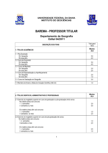 Dep. Geografia - Concursos