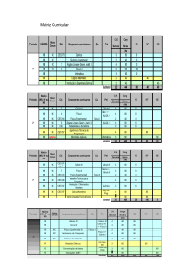 Matriz Curricular