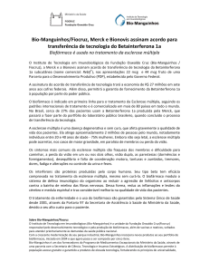 2015 - Bio-Manguinhos/Fiocruz, Merck e Bionovis assinam acordo