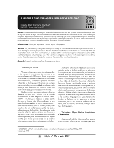 116 Edição nº 004 - Maio 2007 Considerações Iniciais A