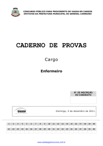 CADERNO DE PROVAS