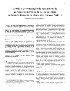 Estudo e determinação de parâmetros de geradores síncronos de