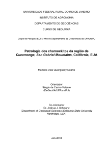 Petrologia dos charnockitos da região de Cucamonga, San
