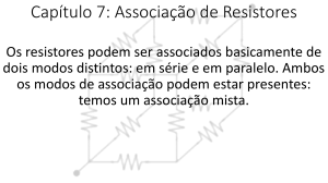 Capítulo 7: Associação de Resistores