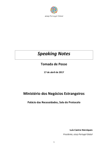 Speaking Notes - aicep Portugal Global
