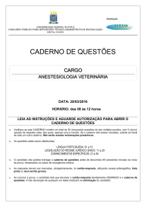 Anestesiologia Veterinária - Copese