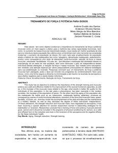TREINAMENTO DE FORÇA E POTÊNCIA PARA IDOSOS Antônio