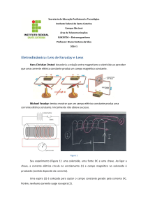 Eletrodinâmica: Leis de Faraday e Lenz