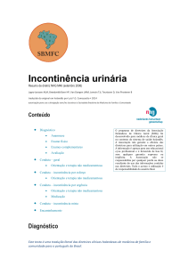 Incontinência urinária - Sociedade Brasileira de Medicina de