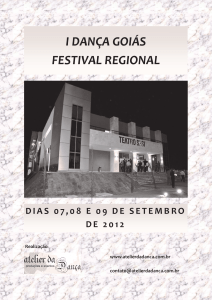 i dança goiás festival regional - Centro Cultural Virtual / SeráQuê?