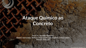 Ataque Químico ao Concreto - DCC