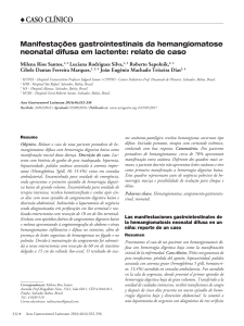 Manifestações gastrointestinais da hemangiomatose neonatal