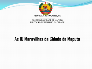 Diapositivo 1 - Portal do Governo da Cidade de Maputo