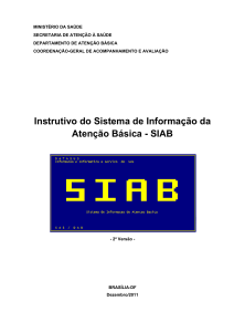 Instrutivo do Sistema de Informação da Atenção Básica