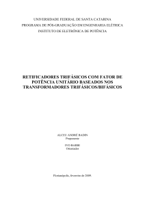 retificadores trifásicos com fator de potência unitário baseados nos