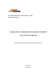 os desafios na implementação dos cuidados paliativos no brasil