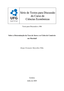 Sobre a Determinação da Taxa de Juros e os Ciclos de