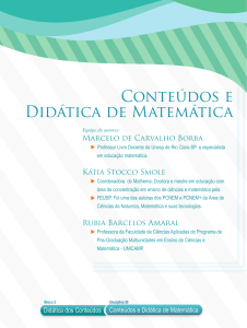 Conteúdos e Didática de Matemática