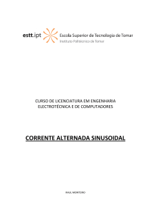 CORRENTE ALTERNADA SINUSOIDAL - Lig@