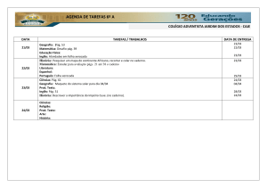 agenda de tarefas 6º a