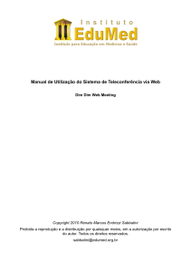 Manual de Utilização do Sistema de Teleconferência via Web Dim