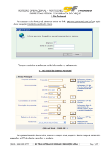 roteiro operacional - portocred