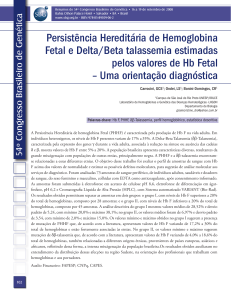 Persistência Hereditária de Hemoglobina Fetal e Delta/Beta
