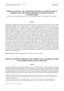 perfil da prática de exercícios físicos e fatores de risco