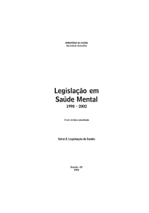 Legislação em Saúde Mental - Conselho Nacional de Saúde