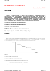 Prova - Fase III