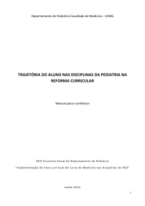 trajetória do aluno nas disciplinas da pediatria na reforma