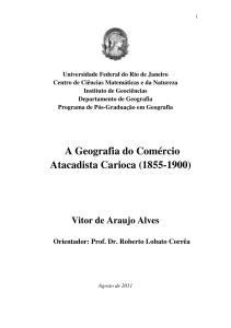 A Geografia do Comércio Atacadista Carioca (1855-1900)