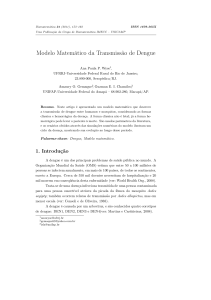 Modelo Matemático da Transmissão de Dengue - Imecc