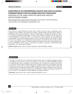 assistência do enfermeiro diante das dificuldades apresentadas por