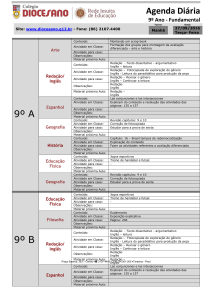 Agenda Diária 9º Ano